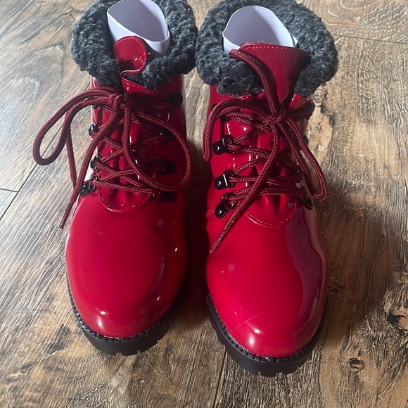 Shoes - Tina Boot Red Patent size 6 Medium